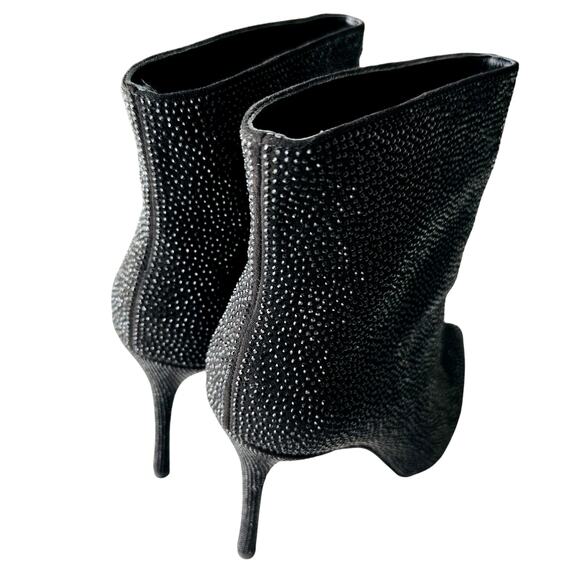 L'Agence Mariette Rhinestone Strassed Ankle Boot Size 9 NEW Stiletto Bootie - Picture 7 of 12